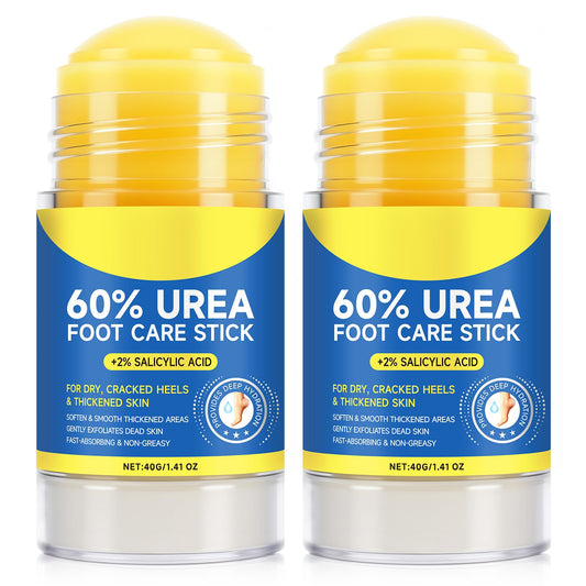 WHLH & WELL-BEING 60% Urea Foot Cream Stick pack-front for lasting moisture