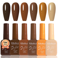 WHsHeria Coffee Brown gel polish bottle for a rich, everyday manicure