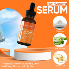 Wild Doe Naturals Vitamin C Serum green tea balance for oil control.