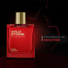 Wild Stone Ultra Sensual EDP neck application for long-lasting scent.
