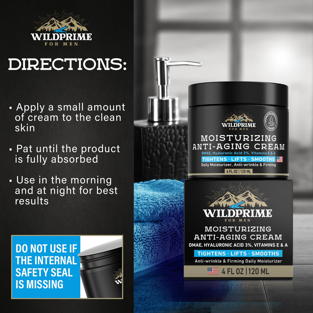 WildPRIME shave lotion application illustrates dual-use post-shave care