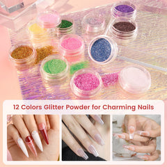 Nail forms included with Wilfniee practice hand kit for shaping tips