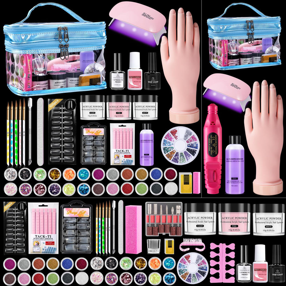 Wilfniee all-in-one nail kit for at-home practice and learning