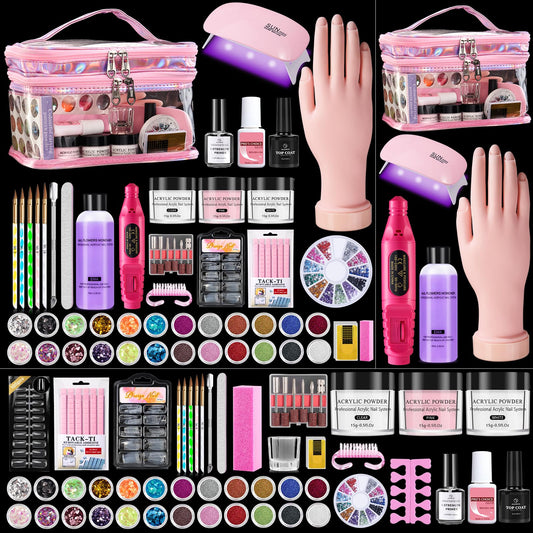 Wilfniee beginner nail kit with all-in-one tools for home practice.