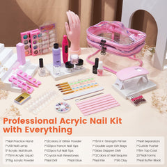 Wilfniee rose-pink cosmetic bag for organized tool storage.