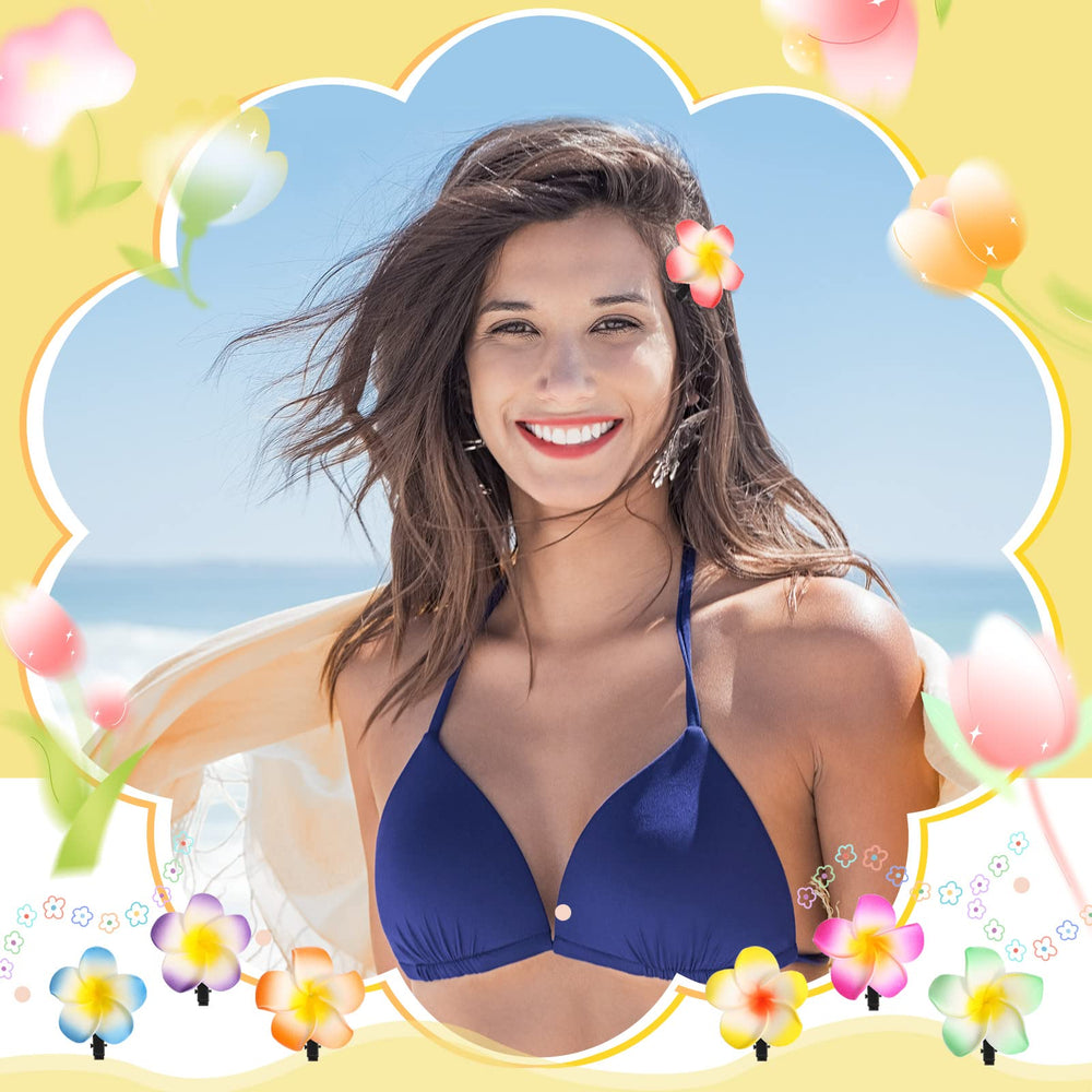 WILLBOND tropical hair clip for luau vibes and poolside parties.