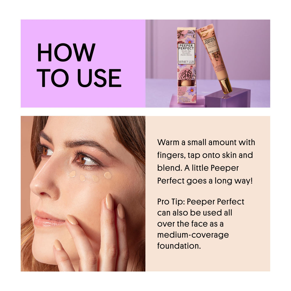 Winky Lux Peeper Perfect packaging box with product and shade details.