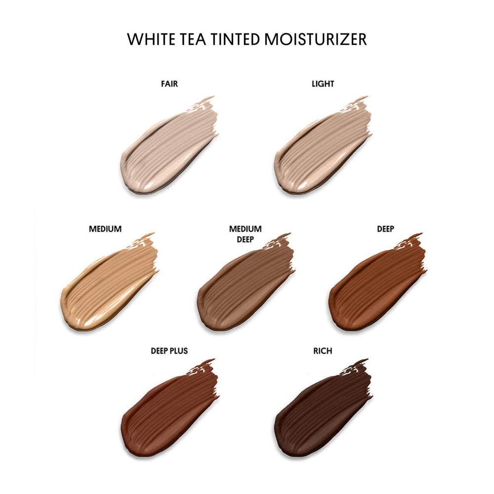 Winky Lux White Tea Tinted Moisturizer being applied on the face for daily use