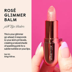 Winky Lux Unicorn Glimmer Balm close-up texture reveals shimmer and moisture