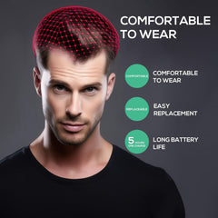 Winter Plum Laser Cap 650nm diodes provide targeted scalp stimulation