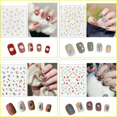Winthrop 3D self-adhesive designs for quick, mess-free nail art.