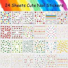 Winthrop nail stickers featuring fruits patterns for playful manicure ideas.
