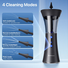 Wisdagaly curved nozzle design prevents leakage for comfortable cleaning.
