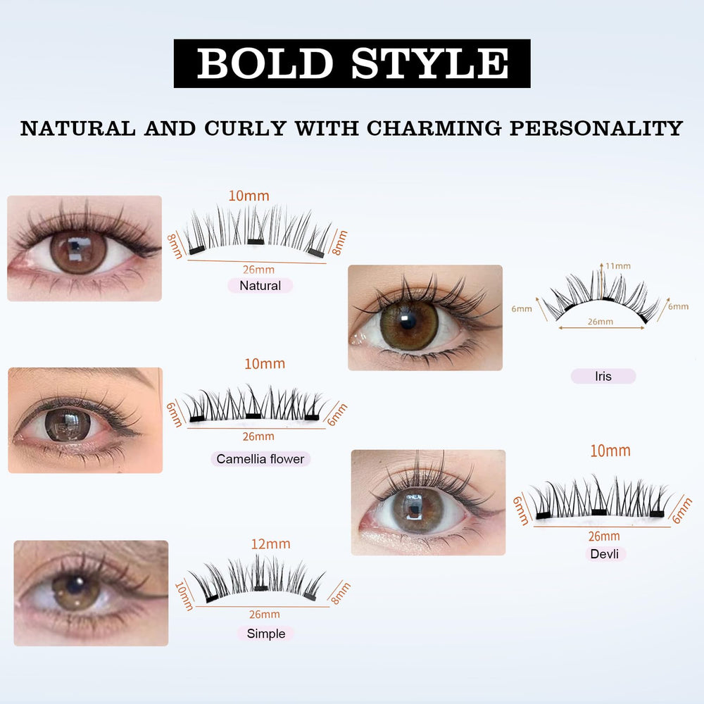 witpiny Hunnyfit evening glam look with fuller lashes without glue