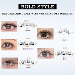 witpiny Hunnyfit evening glam look with fuller lashes without glue