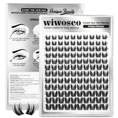 wiwoseo Bunny Lash Clusters deliver dramatic volume for a DIY salon-ready look.