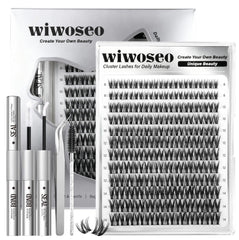 wiwoseo Flaunt Flora lash clusters close-up showing added volume for daily glam