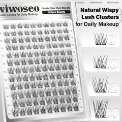 wiwoseo Venus wispy lash clusters boost eye makeup with salon-like fullness.