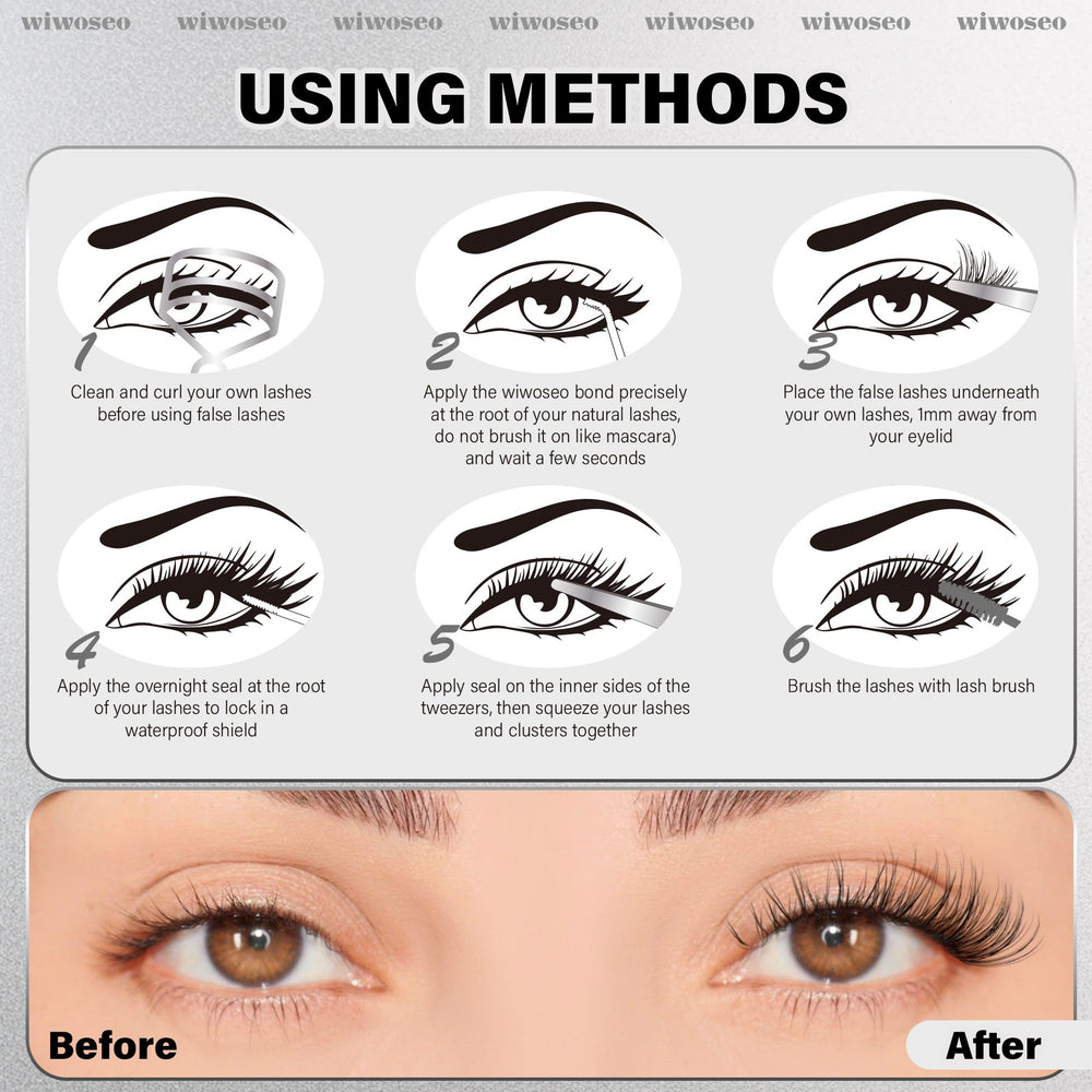 Wiwoseo Versatile lash kit suitable for parties, dates, and everyday wear
