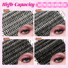 WLFRHD WLF Lash Clusters soft synthetic fibers for all-day comfort