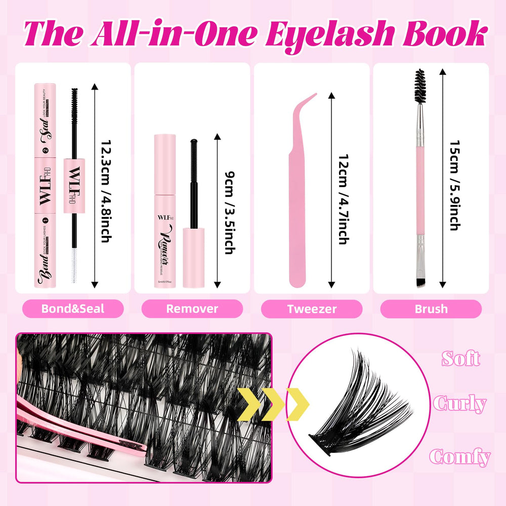 WLFRHD Lash Tweezers kit helps precise placement and fuss-free application