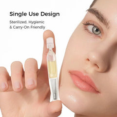 WNP suspension oil technology visual highlighting deep hydration and silky skin feel.