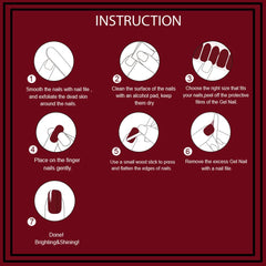 WOKOTO easy-apply nail stickers for quick DIY manicure.