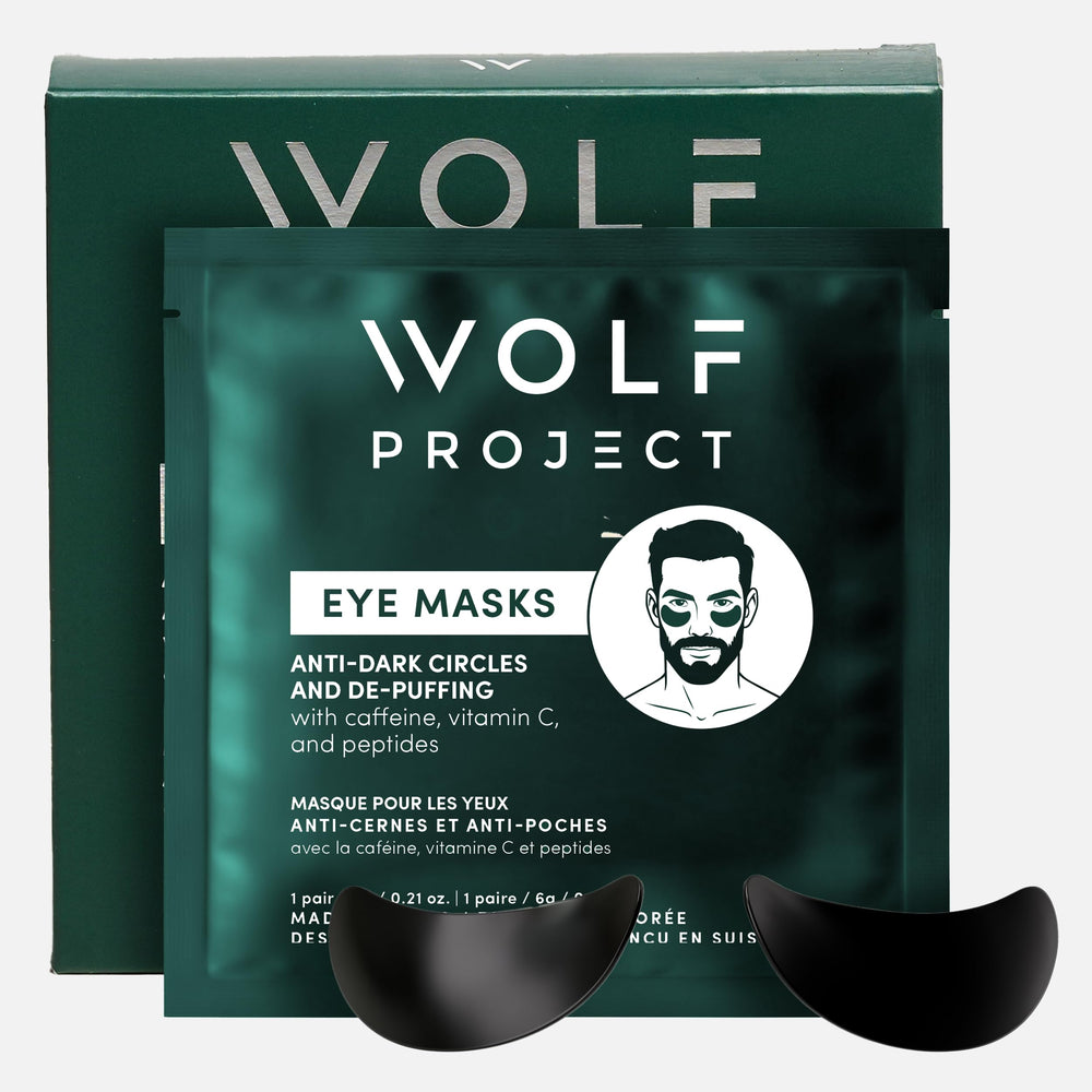 Wolf Project under-eye patches packaging for easy storage and display