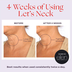 HYACLEAR 7 hydration from Womaness Let’s Neck Serum targets crepey neck skin.
