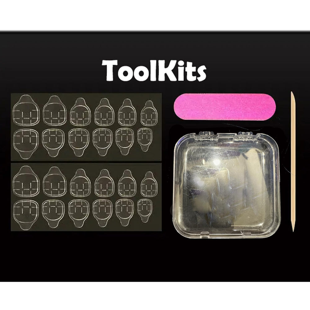 WOMHOPE jelly glue set enables secure, mess-free nail attachment