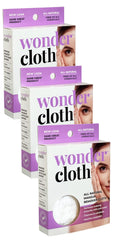 Wonder Cloth pack of 3 makeup remover cloths for water-only cleansing.