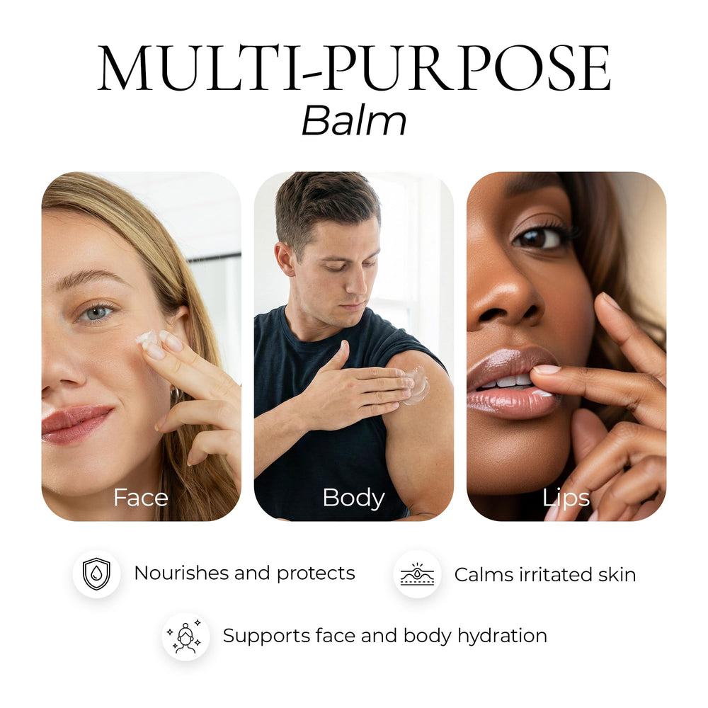 Wonderfat balm ingredients glow with Manuka honey, mango butter and jojoba oil
