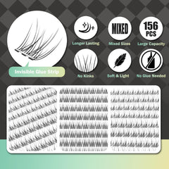 WONSIS pre-glued lashes offer easy application without glue