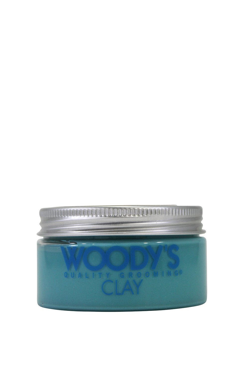 Woodys Grooming Clay in hands during application for easy styling and control