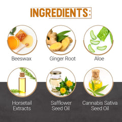 Woody's Headwax ingredients include ginger root and beeswax for hair-friendly care.