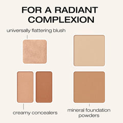 Woosh Fold Out Complexion palette open for blending and customization