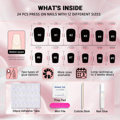 Wooyas included manicure tools for at-home shaping.