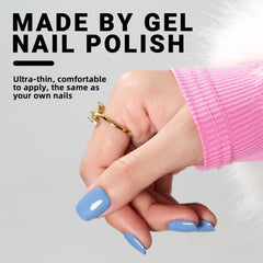 Wooyas press-on nails kit image showing 24 nails and included tools