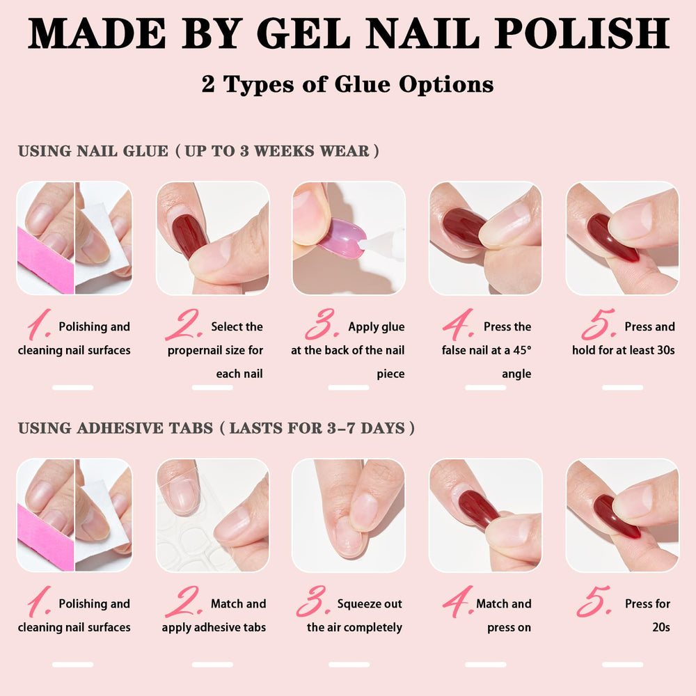 WOOYAS Reusable gel nails designed to last up to two weeks.