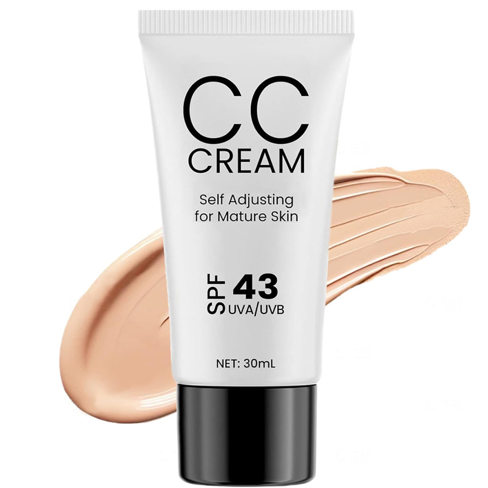 WOPPOE CC Cream bottle close-up showing hydration-rich formula for mature skin.