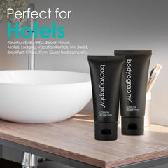World Amenities Bodyography Lotion texture showing lightweight, non-greasy hydration