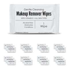 World Amenities bulk makeup wipes in a large pack for hotels and guests.