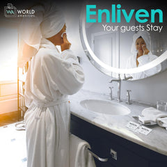 World Amenities travel-size, alcohol-free wipes for on-the-go cleansing.