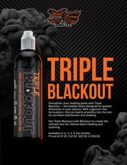 World Famous Tattoo Ink Triple Blackout sealed bottle ready for professional use