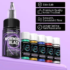 Wormhole Pro ink and color set included for vibrant shading