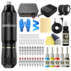 Wormhole Tattoo pen with RCA connection, smooth operation for beginners.
