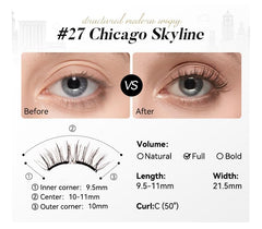 WOSADO lightweight lashes weigh 0.034 g for barely-there wear