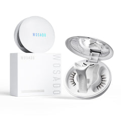 WOSADO V17 Ice Black magnetic lashes with applicator for easy, glue-free wear.