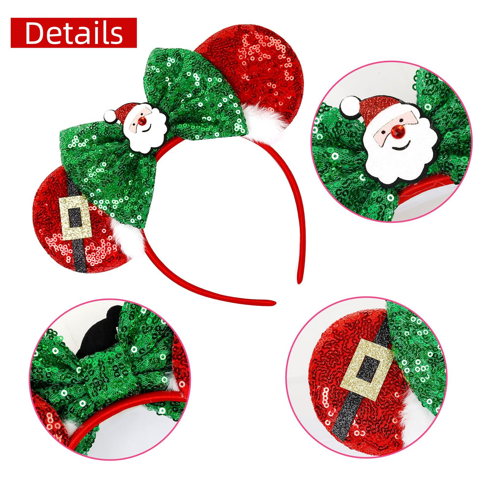 WOVOWOVO two-pack headbands for coordinated festive looks
