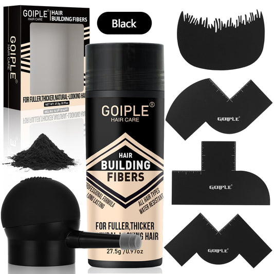 WOZUTUNT hair thickening fibers blend with thinning areas for fuller look.
